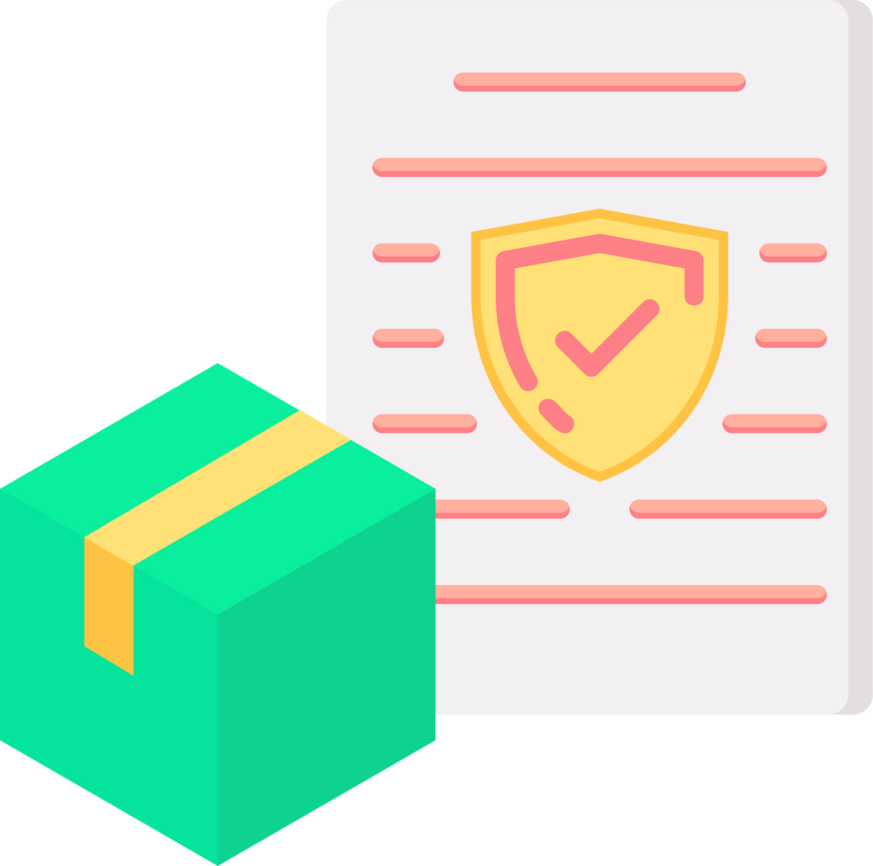 Shipping Insurance Illustration